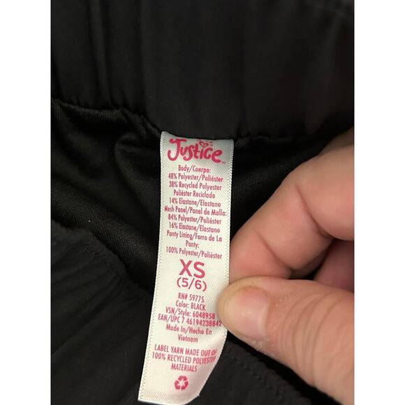 JUSTICE Girl’s J-Sport Active Mesh Shorts / Size: XS 5/6 - Picture 3 of 8